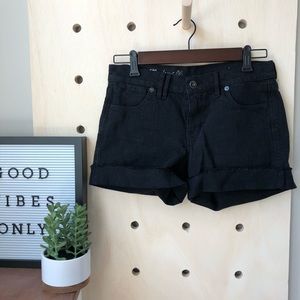 Madewell black jean shorts